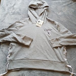 PINK Victoria's Secret lace-up hoodie